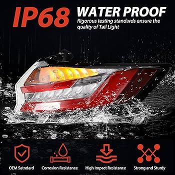 Full LED With DRL Tail Light Compatible with Ford Edge ST/ST